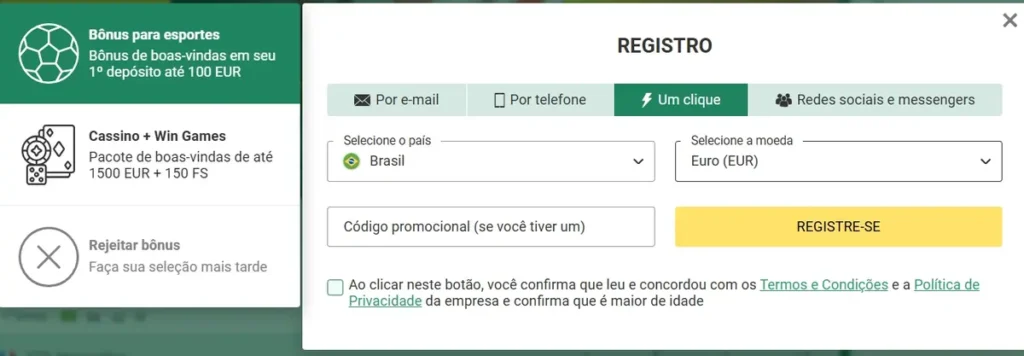 Bônus em dinheiro